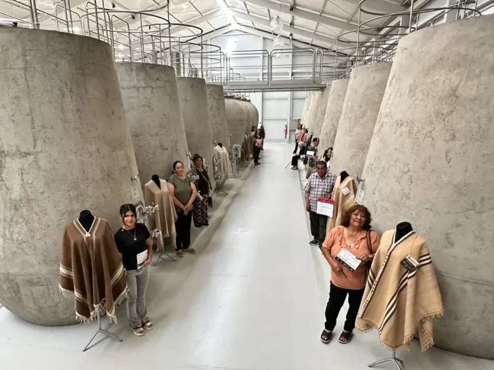 Imponente fue la puesta en escena de los ponchos que participaron de San Juan Premia su Poncho. Fue en Bodega Xumek.