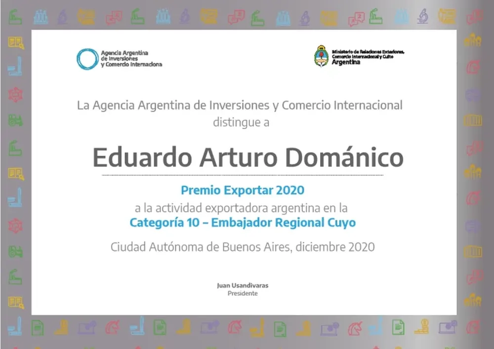 Diatomid, embajador regional Cuyo