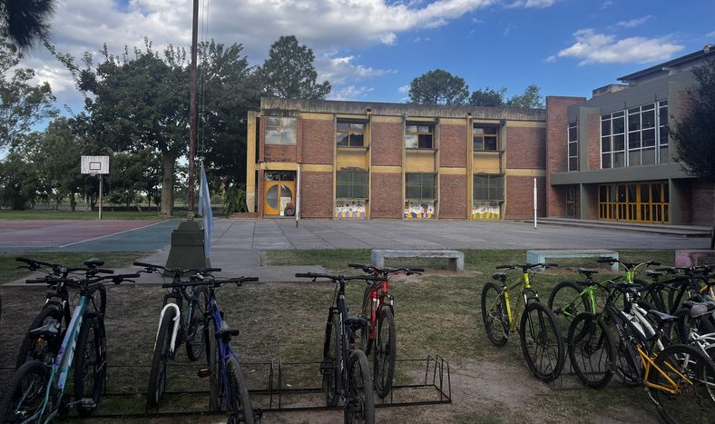 La escuela de San Cristobal, provincia de Santa Fe, donde se desató la tragedia.