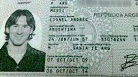 A Messi le “robaron” la foto del pasaporte en Qatar