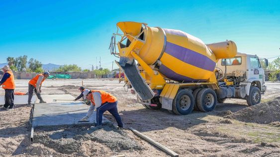 Avanzan las obras de la nueva plaza del Loteo Santa Isabel en Chimbas