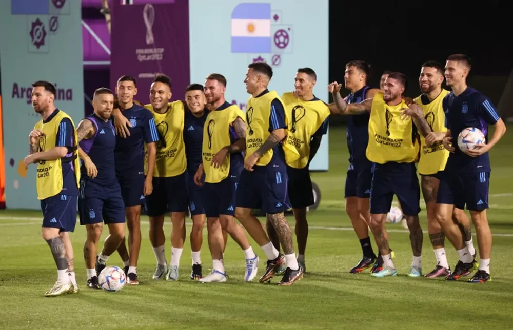 Entrenamiento liviano, visitas familiares y asado, en el día después de la clasificación
