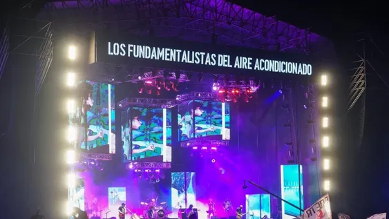 El Indio Solari presente pero virtual en San Luis durante el show de Los Fundamentalistas