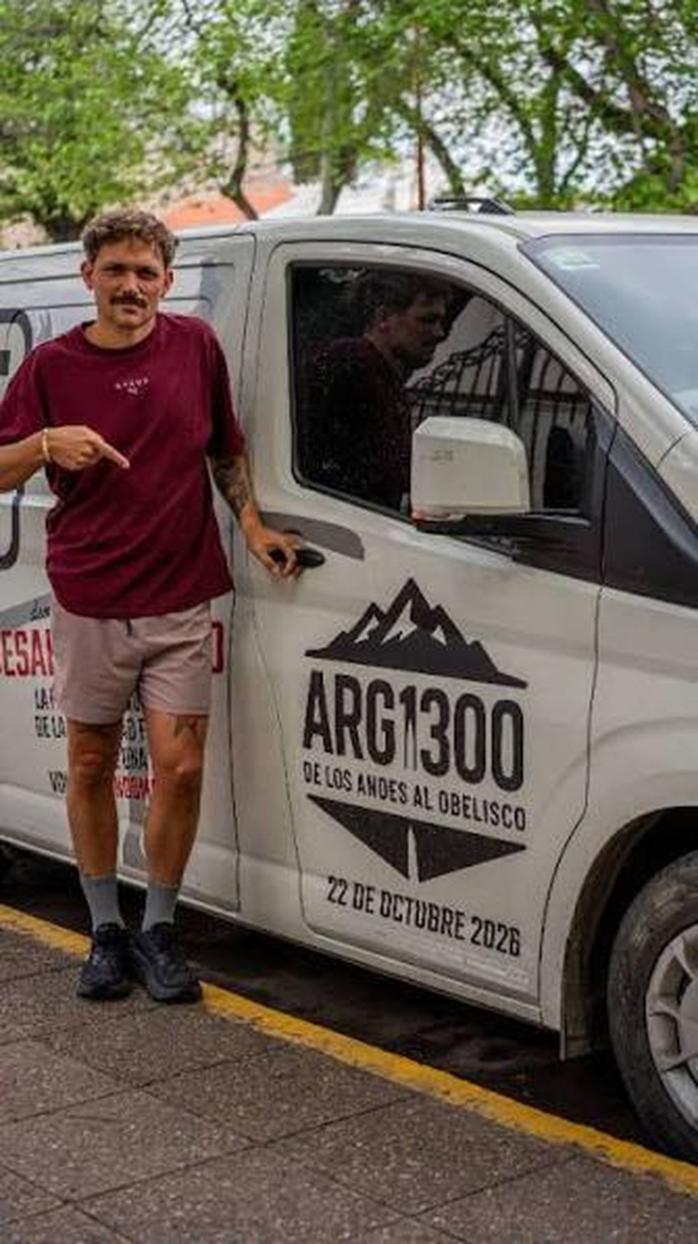 Especial. El ultramaratoinista Facundo Pomponio ya inició el desafío de unir Los Andes con Buenos Aires.