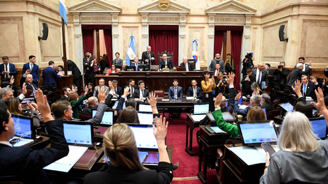 Tras la media sanción, el proyecto será girado hacia Diputados (Comunicación Institucional Senado).