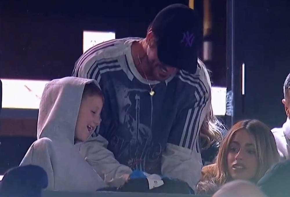 De Paul y Tini presentes en el Cilindro para ver Racing-Boca.