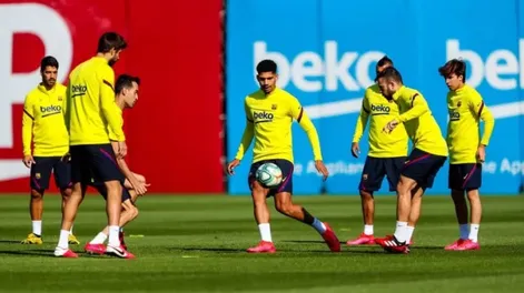 Messi y Barcelona volvieron a entrenarse en grupo