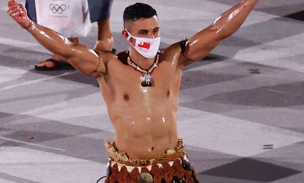 Otra vez Tonga fue furor en la apertura de los Juegos Olímpicos