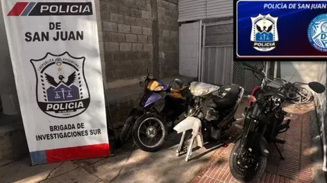 En distintos operativos y allanamientos, secuestraron 6 motos que habían sido robadas