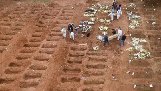 Brasil registró 1.163 fallecidos por coronavirus en un día