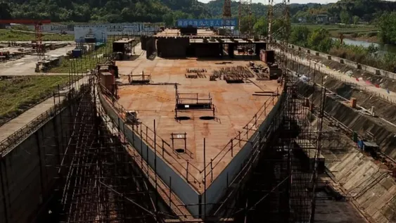Construyen una réplica exacta del Titanic en un parque de China