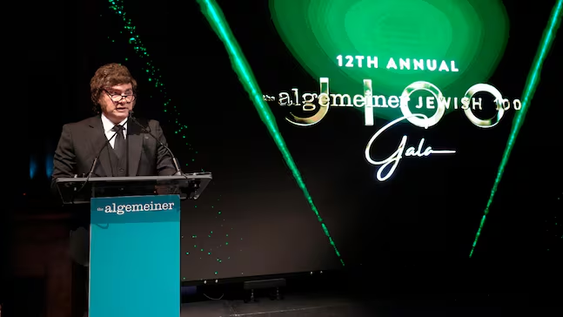 javier milei en argentina week con criticas a duenos de techint y fate: se termino la argentina corrupta