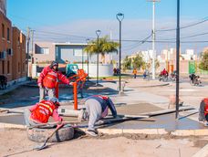 Avanzan las obras en el Barrio Del Bono Green, de Rivadavia.