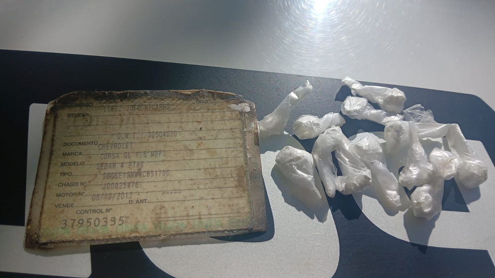 Los envoltorios de cocaína secuestrados por la Policía.