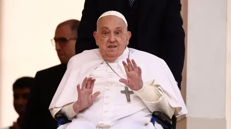 Papa Francisco - Tercera aparición pública luego de haber estado internado.-