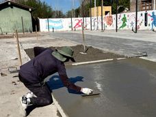 En 9 de Julio continúa la construcción de espacios para que los vecinos practiquen deportes.
