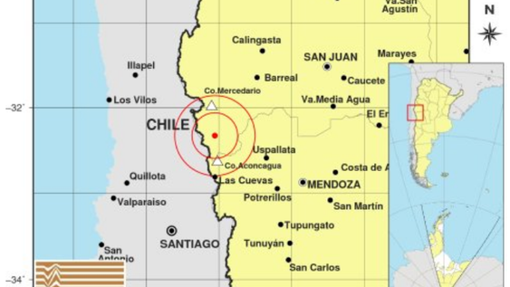Un sismo de 4,7° con epicentro en Calingasta se sintió en la tarde de este jueves