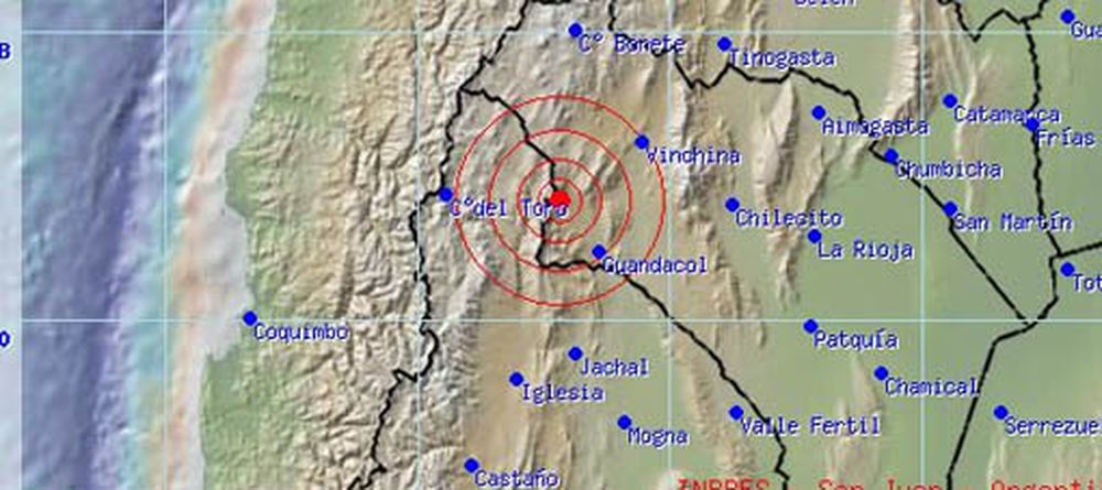 Un fuerte sismo casi en el límite con La Rioja sacudió esta noche a San Juan