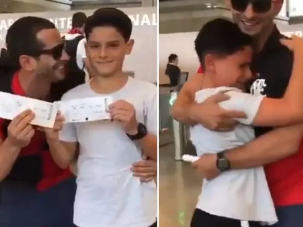 Video: el engaño de un hincha del Flamengo a su hijo que emociona a todos