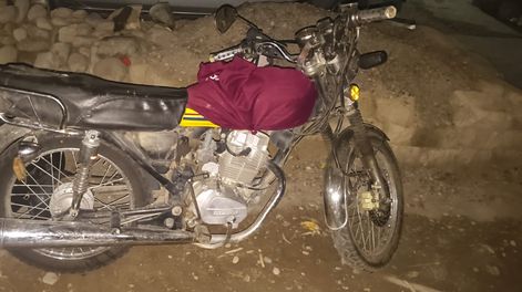 La moto que robaron Balmaceda y Reyes para cometer su raid delictivo.&nbsp;