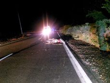 Choque en Media Agua: una mujer, fallecida. Choque en Media Agua: una mujer, fallecida.