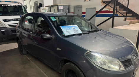 Auto secuestrado.