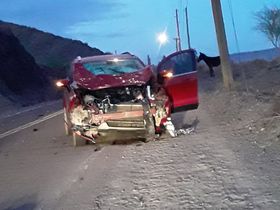 Calingasta: caballos sueltos causaron un accidente en la Ruta 149. Gentileza: Radio Manantial Calingasta: caballos sueltos causaron un accidente en la Ruta 149. Gentileza: Radio Manantial