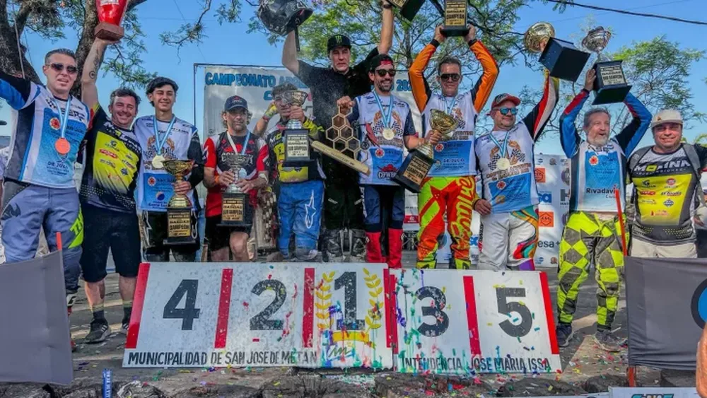 Cosecha. San Juan se destacó en la última fecha del Argentino de Enduro en Salta.