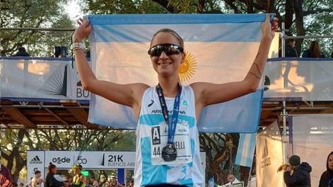 Florencia Borelli batió el récord sudamericano de Media Maratón en Buenos Aires