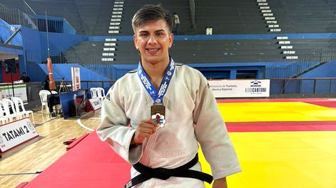 Campeón. Jeremías Fernández vivió su momento de gloria en San Juan para ser campeón argentino de Judo.