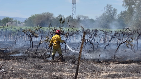 Incendio Santa Lucía.