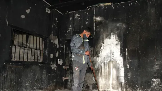 Discapacitado salió quemado y su mujer intoxicada por el fuego, quedaron sin nada