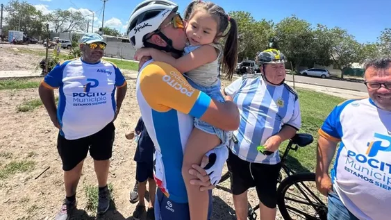 Gerardo Tivani festejó su cumpleaños como es su costumbre cada enero: arriba de la bici y sin darse ni un “gustito”