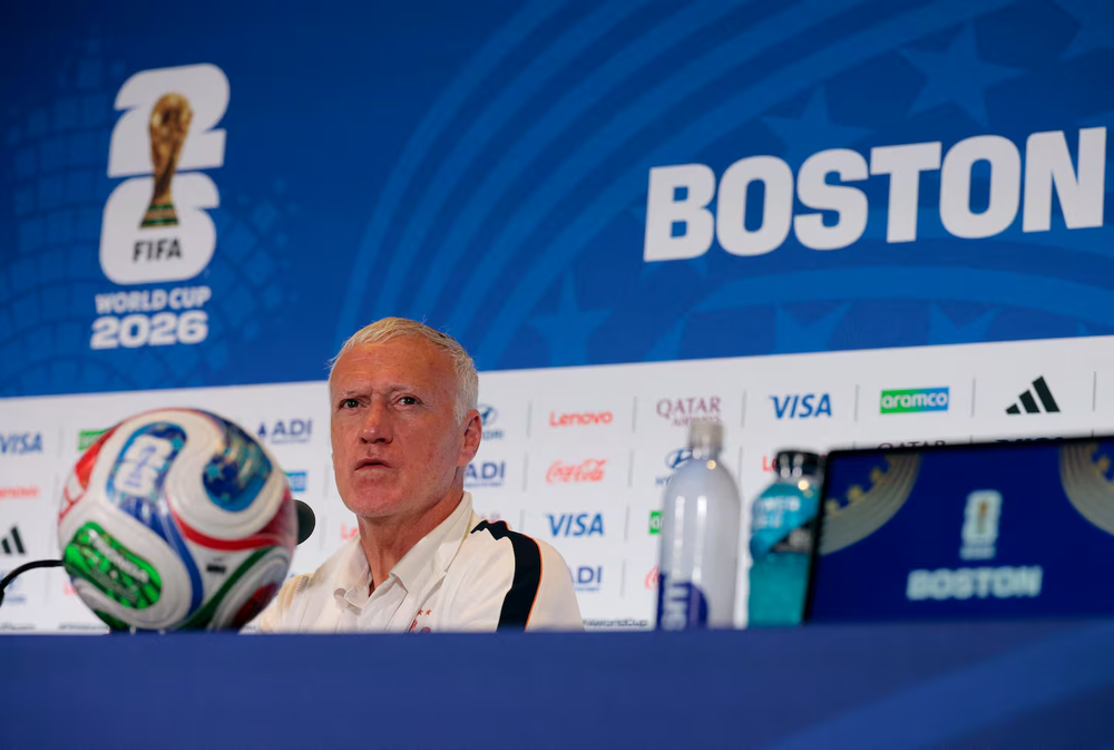 DidierDeschamps durante la conferencia de prensa.