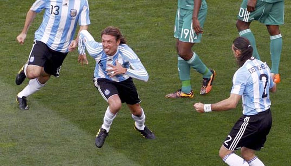 El gol argentino fue en el mismo minuto que el del debut del ’86