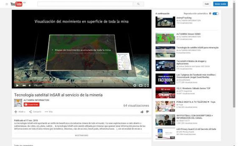 Tecnología satelital InSAR al servicio de la minería