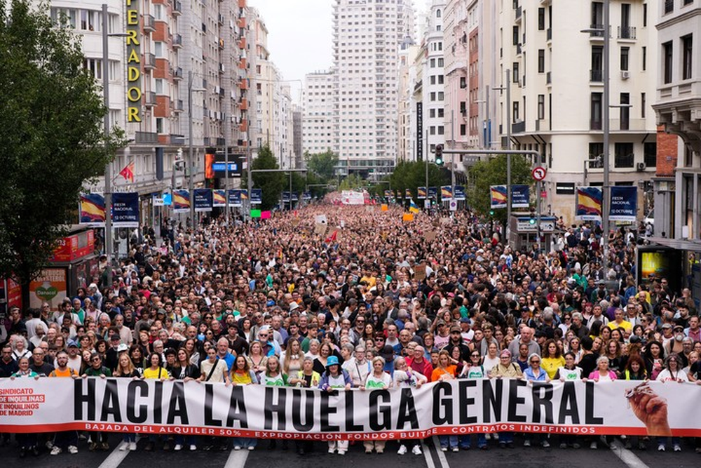 Huelga en España.
