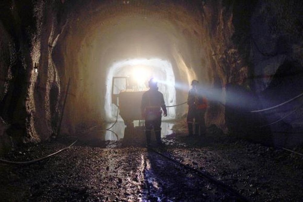 Siete horas diarias de faena en la oscuridad