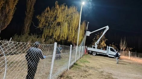 El municipio de Calingasta realizó varias obras en Villa Nueva para mejorar la calidad de vida de sus vecinos.