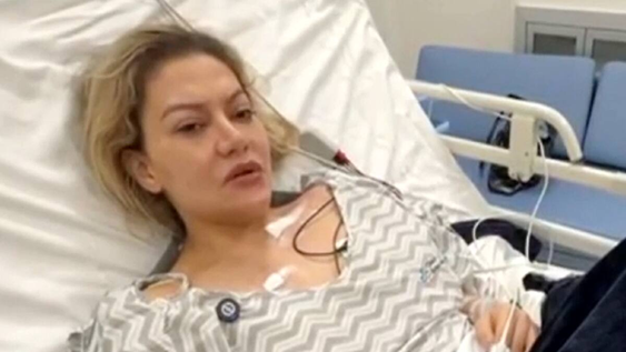 Nadia Beller, expareja de Fernando Cerimedo, desde el hospital tras ser baleada.