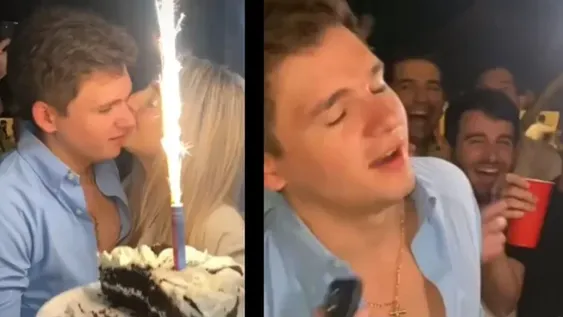 Le hicieron creer que iba a ser papá en su cumpleaños y su reacción es desopilante