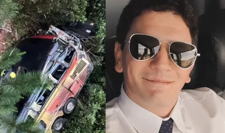 Nicolás Tarnoski, cocher del coletivo que cayó al arroyo en Misiones.