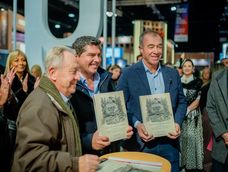 Orrego y Martín en la Feria del Libro. Orrego y Martín en la Feria del Libro.