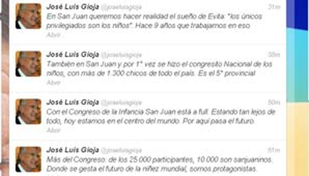 Gioja, eufórico, quiere que los únicos privilegiados sean los niños