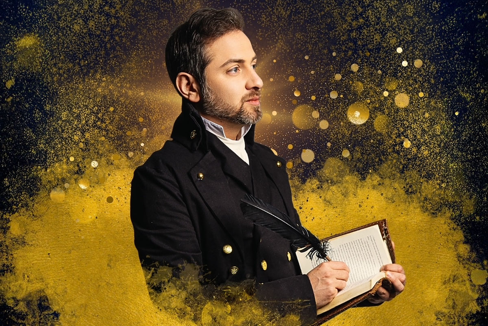 El sanjuanino Pablo Flores Torres encarna a Juan Bautista Alberdi en el musical que creó para rendirle tributo