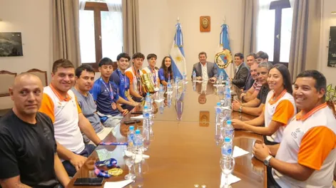 Orrego recibió a los deportistas sanjuaninos que cosecharon triunfos nacionales y mundiales