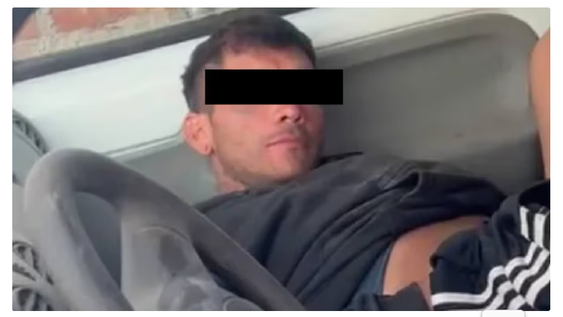 rompio el vidrio de una camioneta para robarla y se quedo dormido