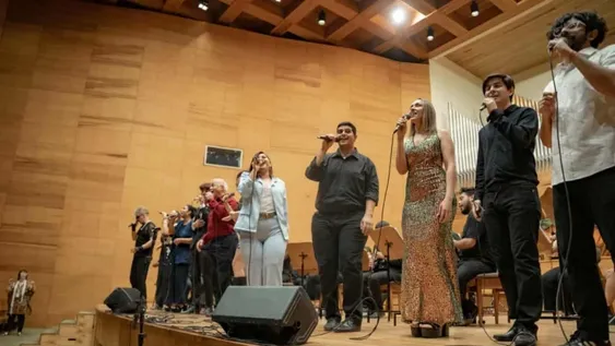 La previa, en el Auditorio Juan Victoria, fue un éxito