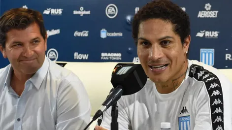 Paolo Guerrero, en Racing: “Mi sueño es hacer historia en un club tan grande como este”