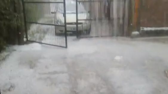 Lluvias intensas y granizo en el Gran Mendoza